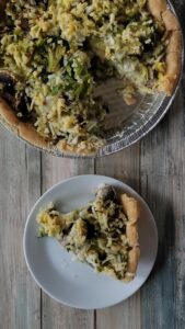 Broccoli Mushroom Cheese Pie
