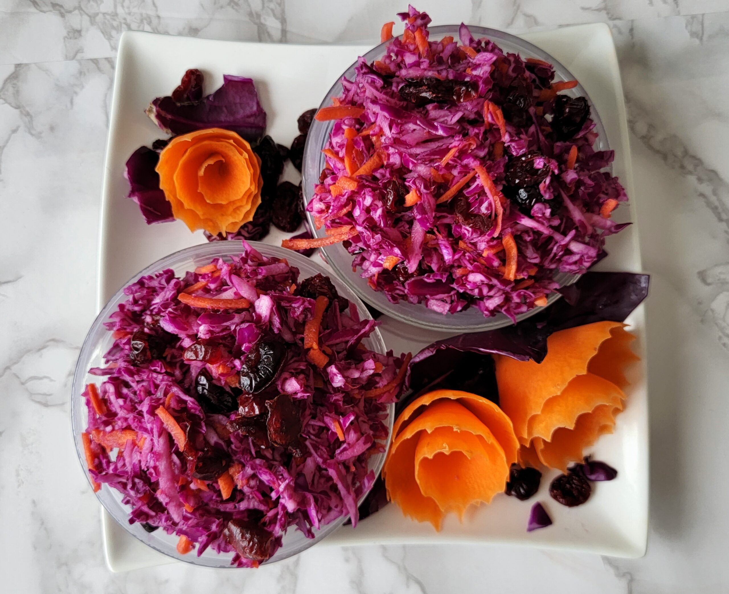 Purple Cabbage Slaw with Carrots