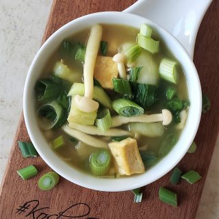 Miso Soup with Bok Choy
