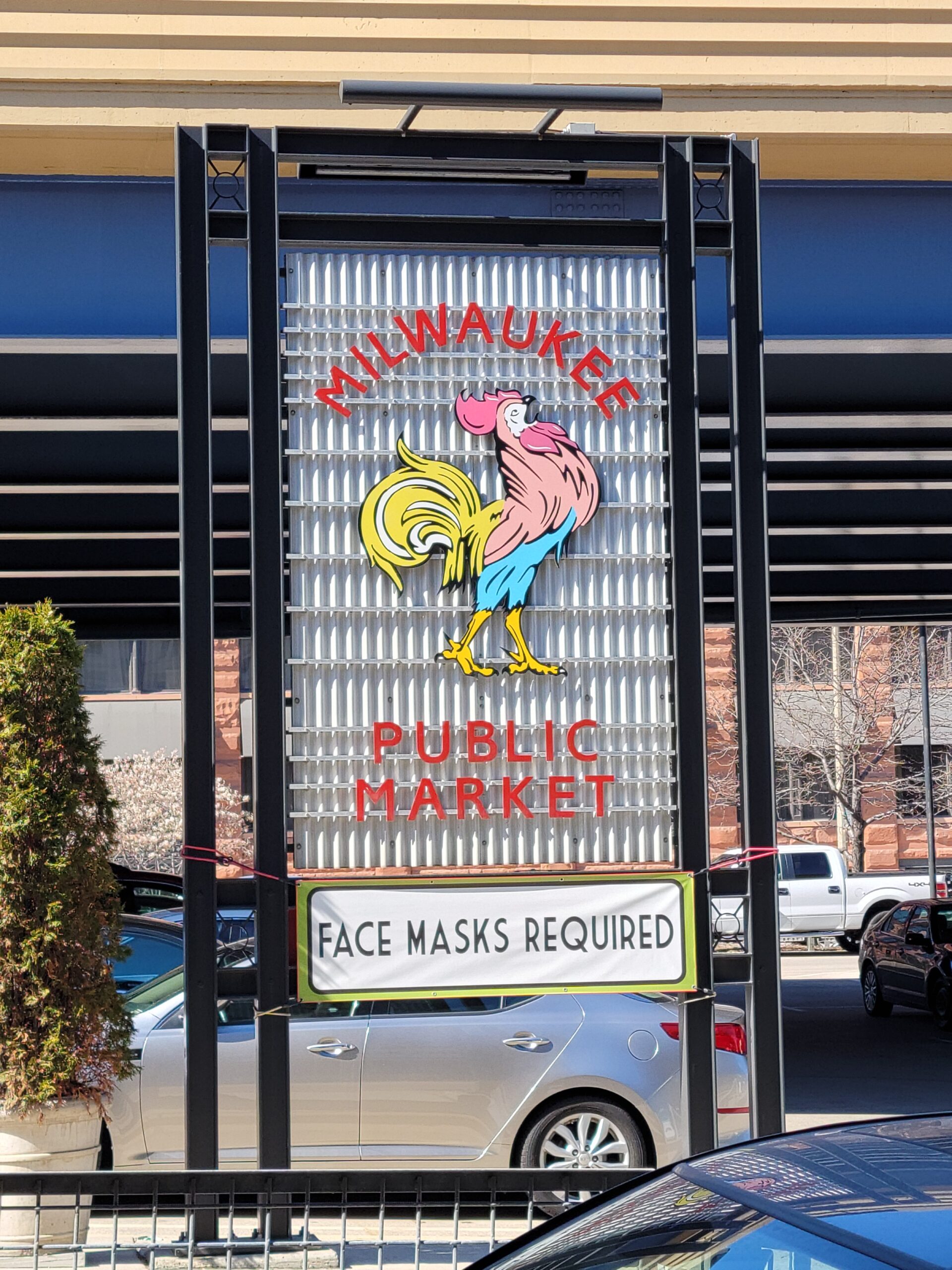 The Milwaukee Public Market Entry Sign
