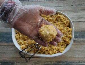 Making the Mac and Cheese Balls