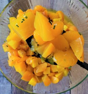 Golden Beets with Mandarin Oranges