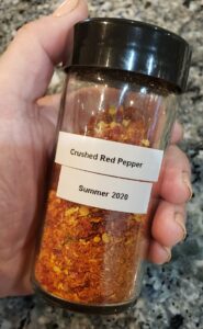 Homemade Crushed Red Peppers