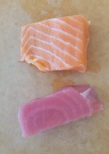 Sushi Grade tuna & Salmon