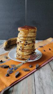 Chocolate Chip Plantain Pancakes