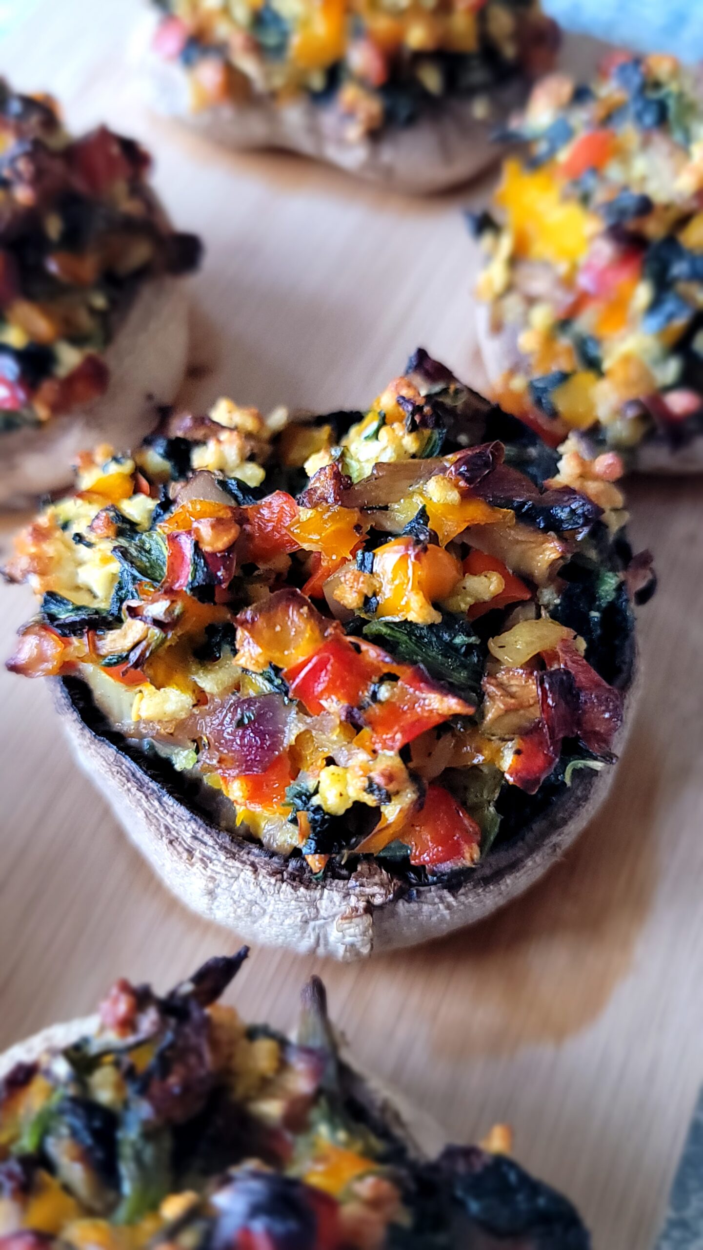 Veggie Stuffed Mushroom Caps