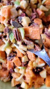 Sweet Potato Salad with Apples and Pecans
