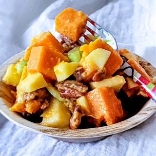 Sweet Potato Salad with Apples & Pecans