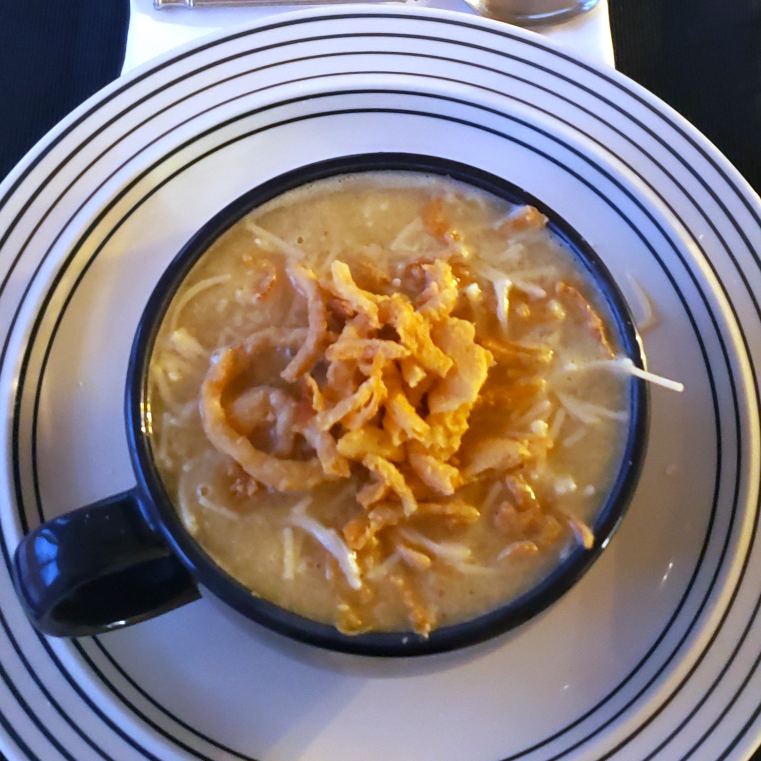 Roasted Cauliflower and Caramelized Onion Soup