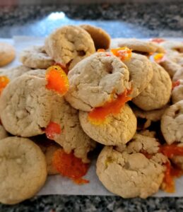Melted candy corn Candy Corn and White Chocolate Chip Cookies