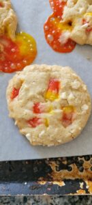 Candy Corn and White Chocolate Chip Cookies