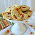 Candy Corn and White Chocolate Chip Cookies