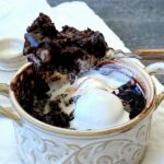 Gluten Free Hot Fudge Microwave Brownies