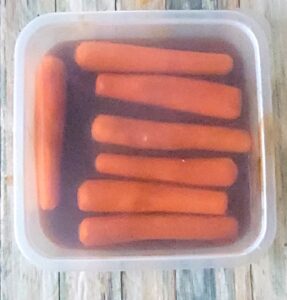 Carrots in Barbecue Marinade