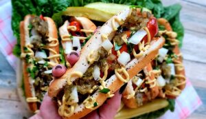 Barbecued Carrot Hot Dogs