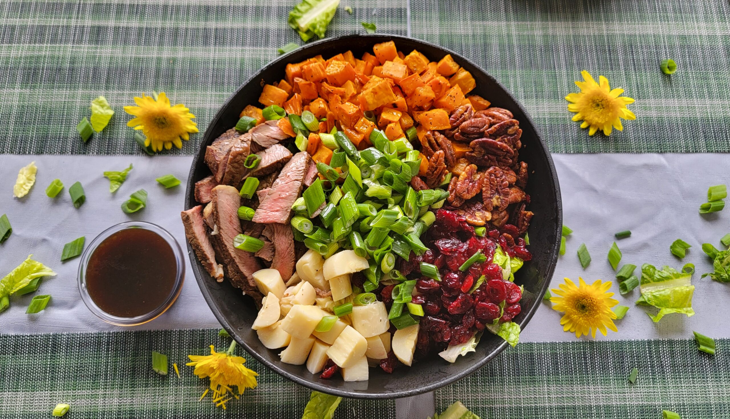 Grilled Steak Salad with Roasted Sweet Potatoes