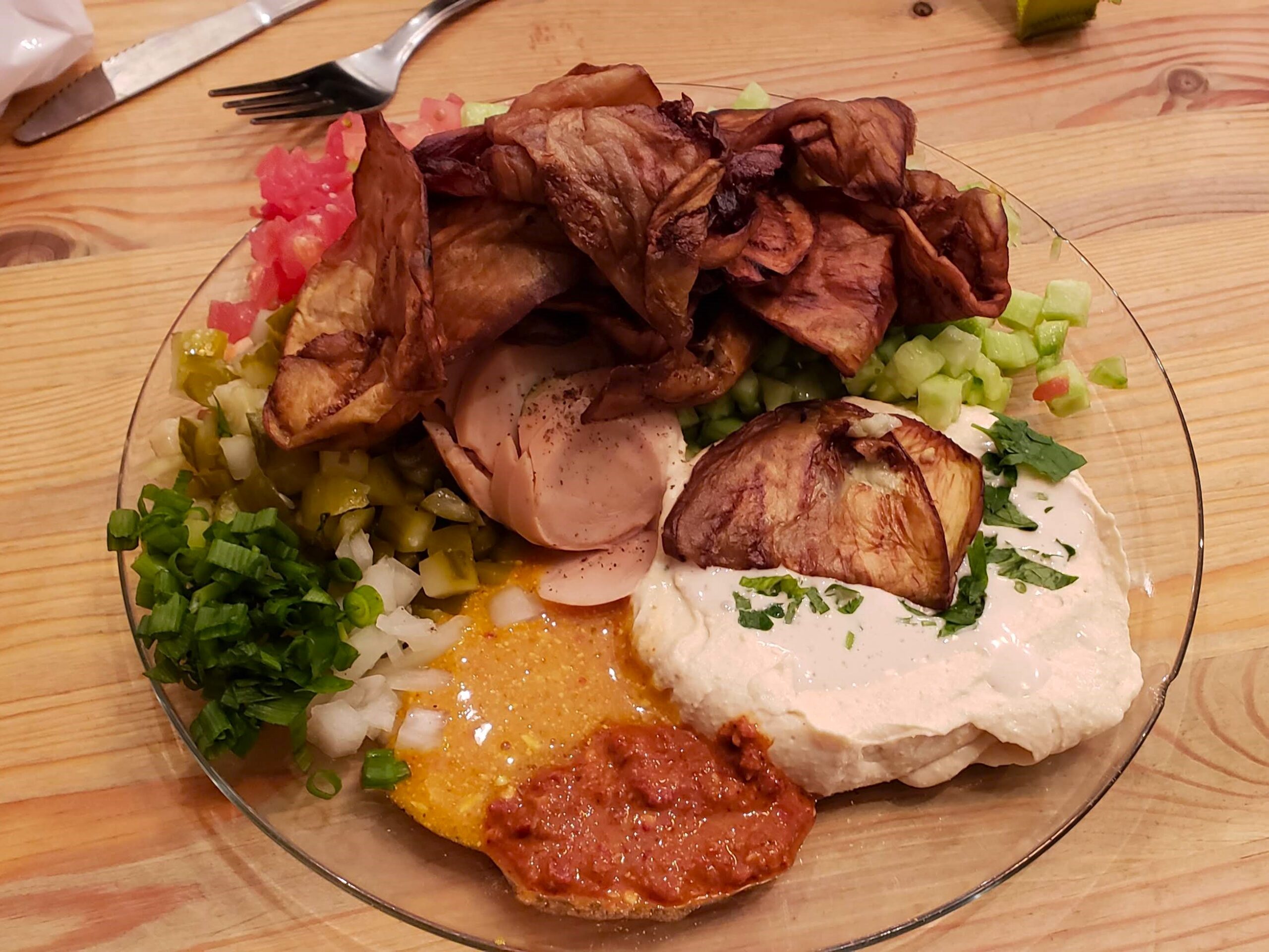 Sabich Plate at Sabich Restaurant Jerusalem