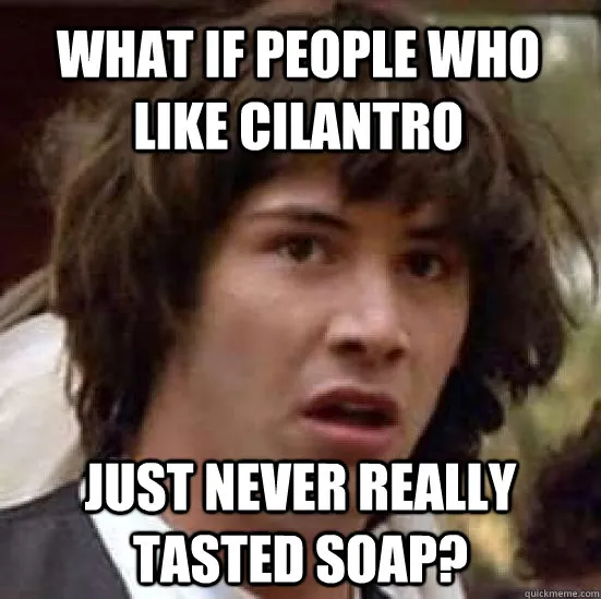 Cilantro tastes like soap