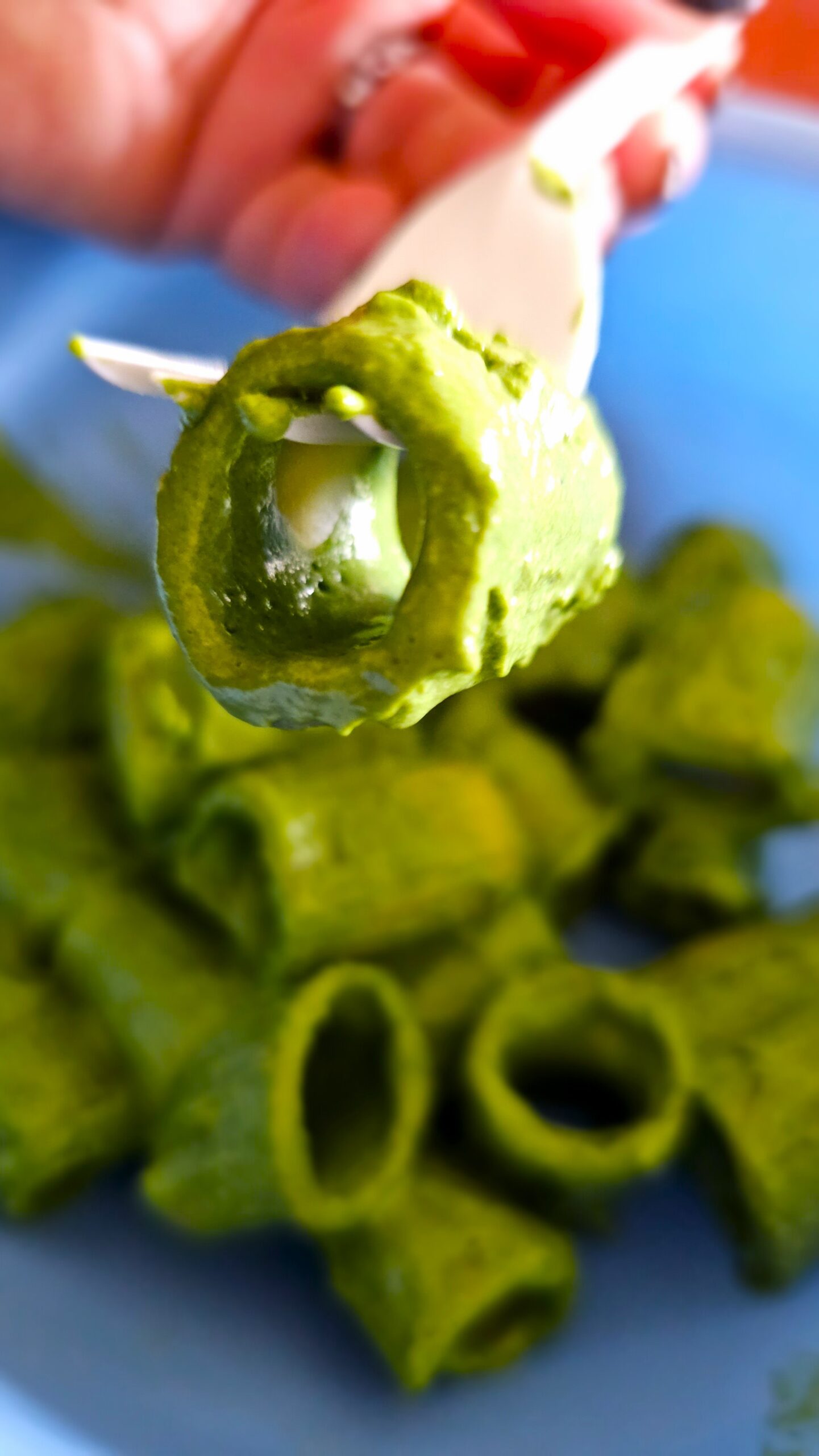 Super Creamy High Protein Spinach Pasta