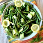 Grilled Fresh Green Bean Salad