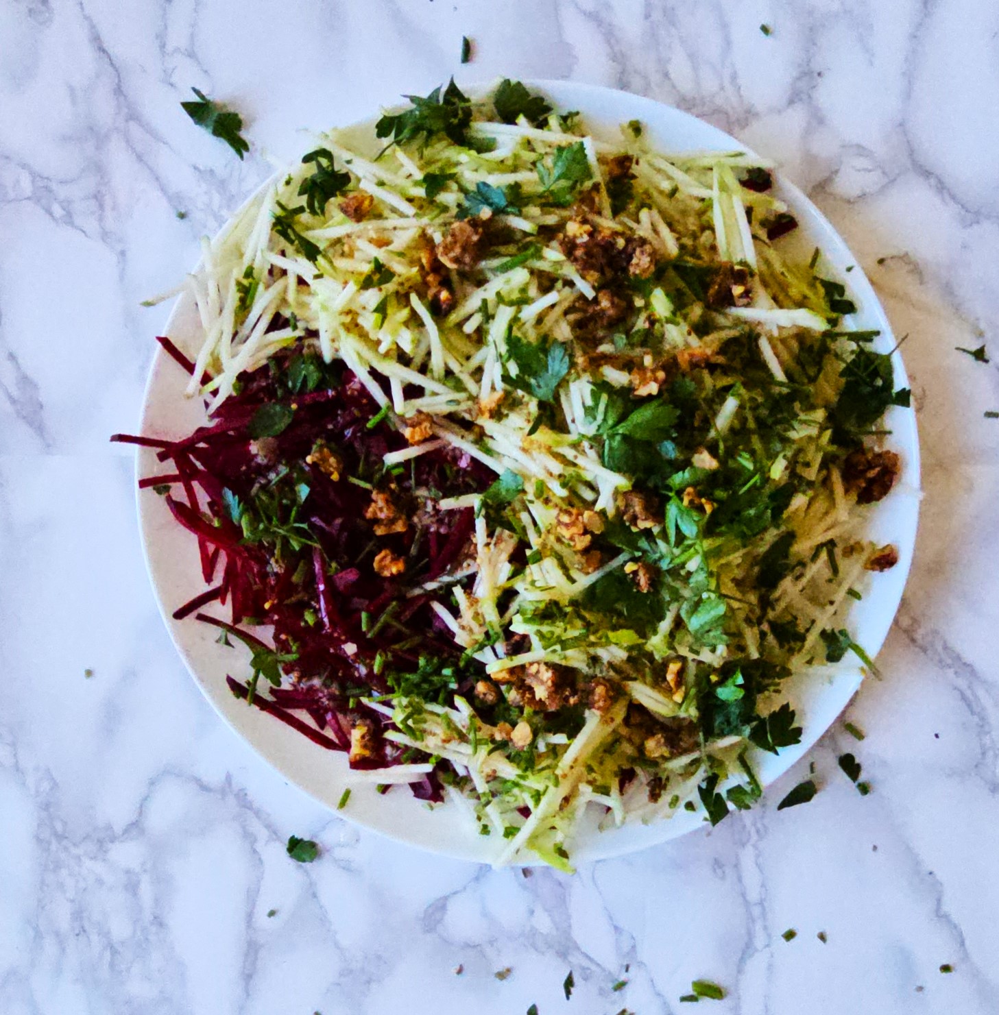 Shredded Beet and Apple Salad