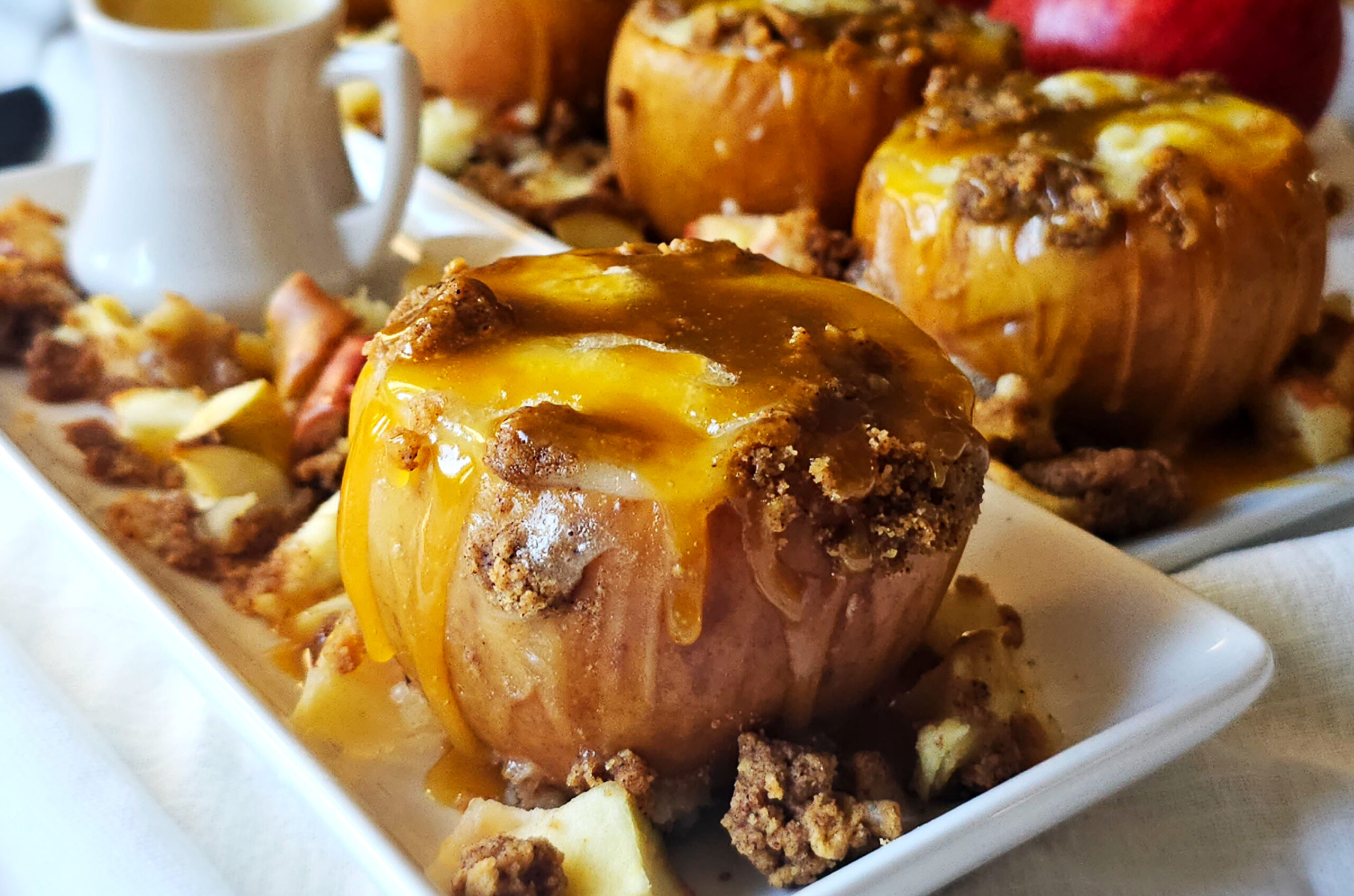 Caramel Cheesecake Apples