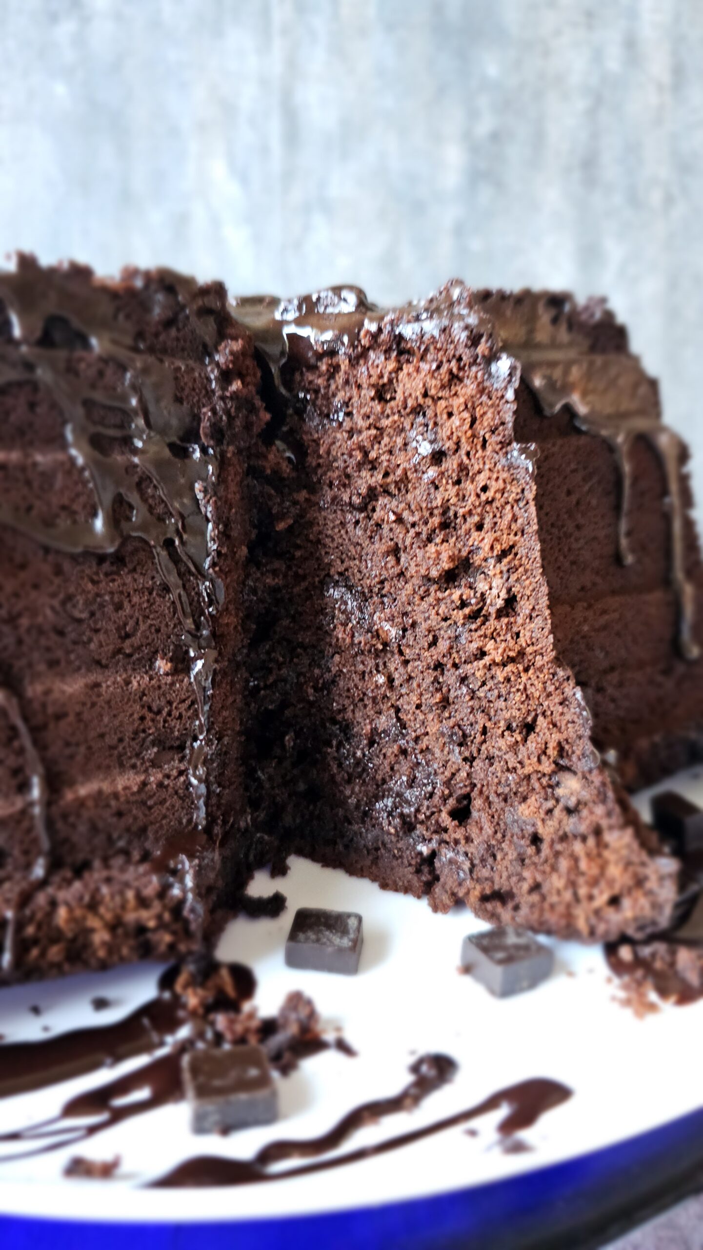 Inside the Quadruple Chocolate Honey Cake