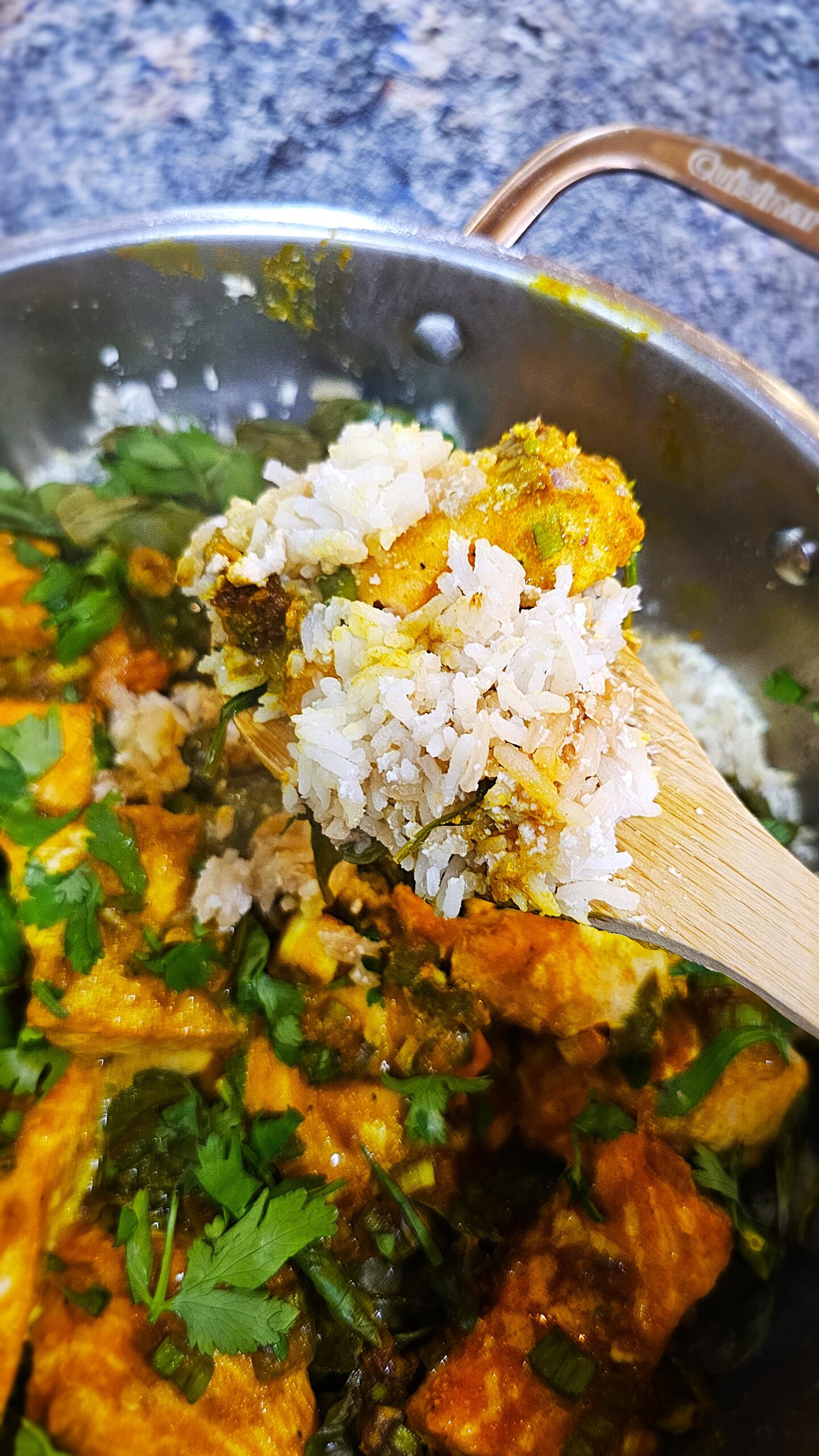 One-Pot Miso-Turmeric Salmon and Coconut Rice