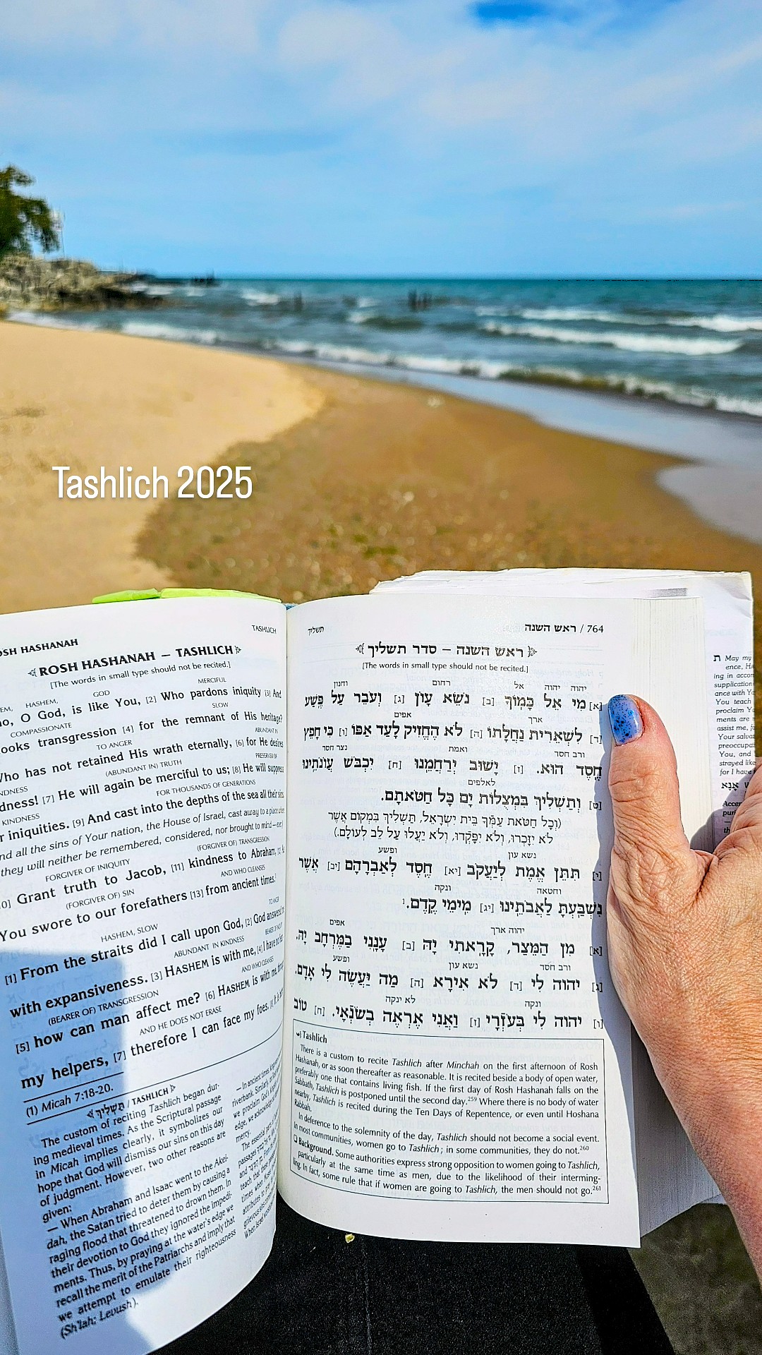 Tashlich 2025 at Lake Michigan